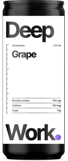 Example design Deep Work on the 330 ml can